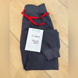 Figs Charcoal Zamora Joggers with Red Drawstring